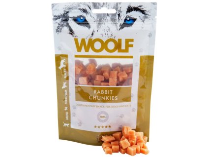 WOOLF Rabbit Chunkies 100 g | Králičí pamlsky pro malé psy