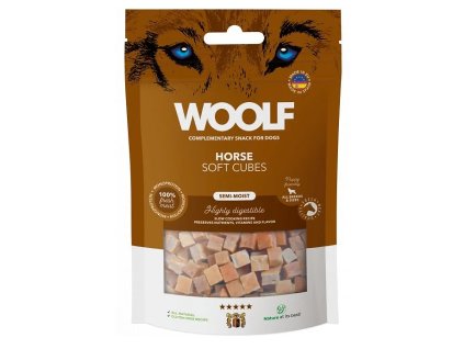 WOOLF pochoutka Soft Cubes Horse 100g