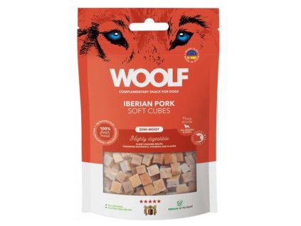WOOLF pochoutka Soft Cubes Iberian Pork 100g