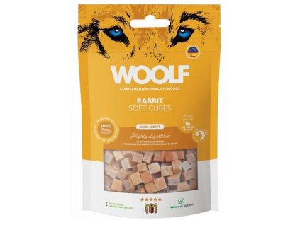 WOOLF pochoutka Soft Cubes Rabbit 100g