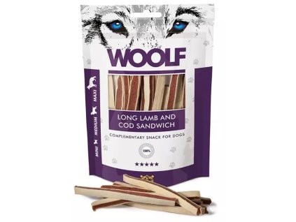 WOOLF pochoutka soft lamb and cod sandwich long 100g