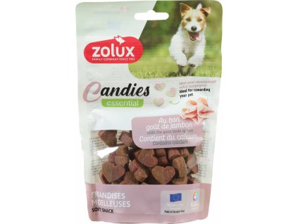 Zolux Pochoutka pes CANDIES Mini srdíčka vápník 150 g