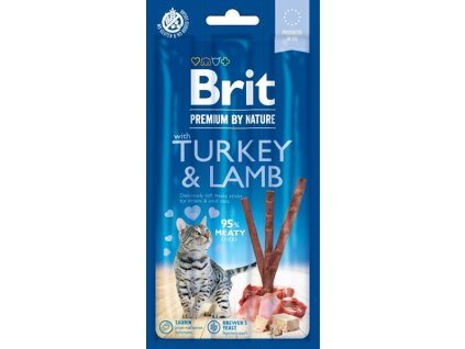 Brit Premium by Nature Cat Snack with Turkey & Lamb 3 ks
