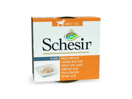 SCHESIR Dog Adult Kuře s Aloe 150 g | Konzerva pro dospělé psy