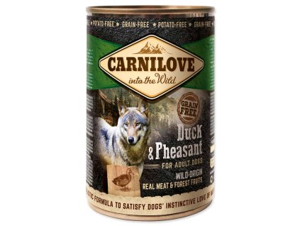 Carnilove Wild Meat Duck & Pheasant 400 g | Bezobilná konzerva pro psy