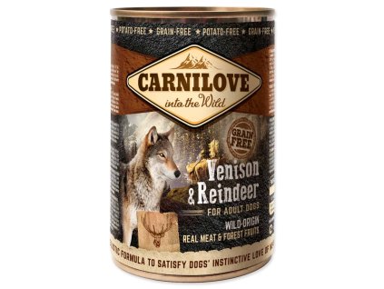 Carnilove Wild Meat Venison & Reindeer 400 g | Bezobilná konzerva pro psy