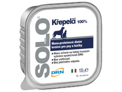 SOLO Adult Dog 100% Quaglia 100g | Monoprotein křepelka pro psy a kočky