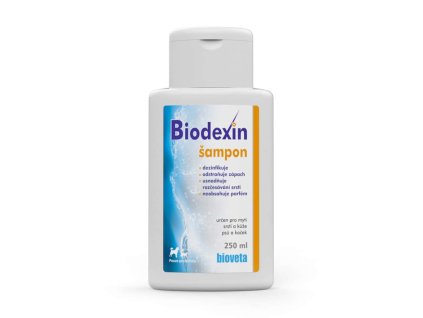 Biodexin šampon pro psy a kočky 250ml | Antiseptická péče o kůži