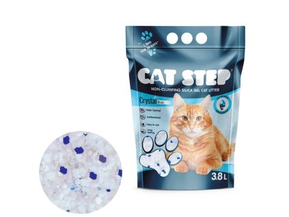 Cat Step Crystal Blue 3,8l | Silikagelová podestýlka s maximální absorpcí
