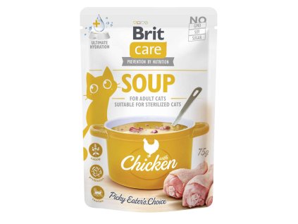 Brit Care Cat Soup Chicken 75 g | Polévka pro kočky