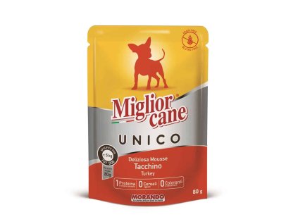 Miglior Cane Unico Adult Mini krůtí 80 g | Monoprotein pro malé psy