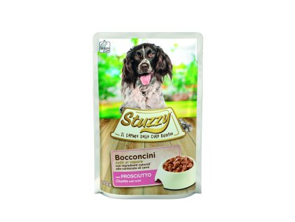 Stuzzy Dog Adult kousky šunky 100 g | Kapsička pro psy