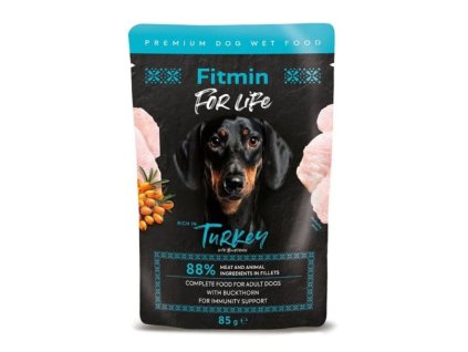 Fitmin For Life Dog krůta s rakytníkem 85 g | Kapsička pro psy