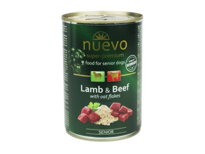 Nuevo pes Senior Jehněčí s ovesnými vl. konz. 400g