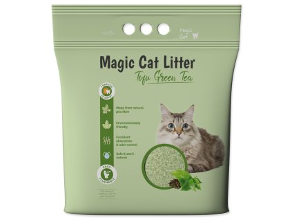 Magic Litter Tofu Zelený čaj 6l | Tofu stelivo pro kočky