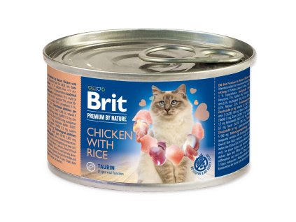 Brit Premium by Nature Cat Chicken with Rice 200 g | Konzerva pro kočky