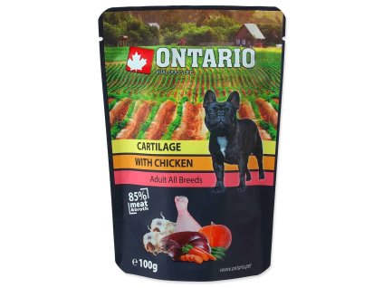Ontario Adult chrupavky s kuřecím ve vývaru 100 g | Doplňkové krmivo pro psy