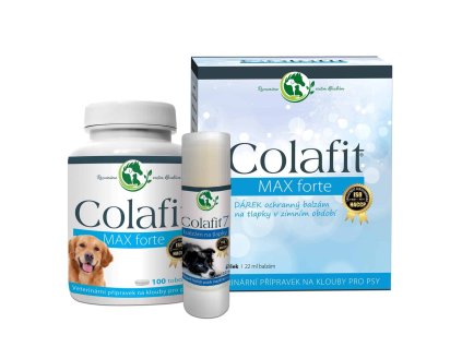COLAFIT Dárkový balíček – Colafit MAX forte + balzám na tlapky