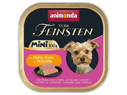 Animonda Vom Feinsten Mini kuřecí a husí 100 g | Paštika pro malé psy