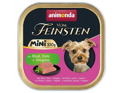 Animonda Vom Feinsten Mini hovězí a kachní 100 g | Paštika pro malé psy