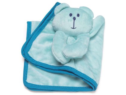 Karlie mazlící dečka pro štěňata medvídek modrá 29 cm
