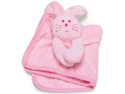 Karlie mazlící dečka pro štěňata králíček růžová 32 cm