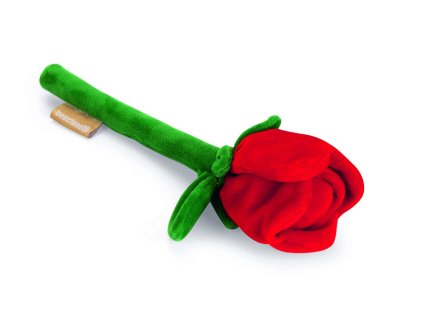 Beeztees plyšová hračka červená růže 30 cm | Dárek pro psy