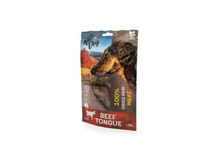 KIDDOG 100 % hovězí jazyk 50 g | Monoproteinový pamlsek pro psy