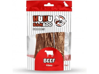 HUHUBAMBOO hovězí filety 75 g | pamlsek pro psy
