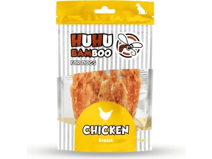 HUHUBAMBOO kuřecí prsa pro psy 75g  | masový pamlsek