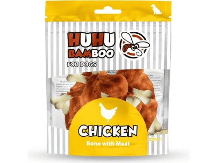 HUHUBAMBOO kost s kuřecím 250g | pamlsek pro psy