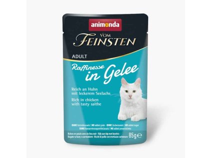 Animonda Vom Feinsten Raffinesse kuře s tmavou treskou 85 g | kapsička pro kočky