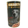 SMARTY Dog Drůbeží chunks, konzerva 1240 g