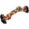 Nobby hračka pro psy lano barevné 2x uzel 350g 30cm
