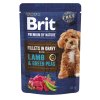 Brit Premium Dog Fillets Gravy Lamb&Green Peas 85g
