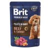 Brit Premium by Nature Dog Fillets Hovězí & Mrkev 85 g | Kapsička pro psy