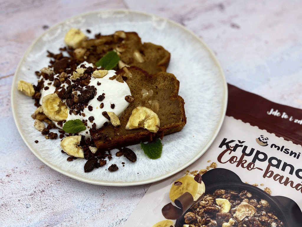 Banana bread s řeckým jogurtem