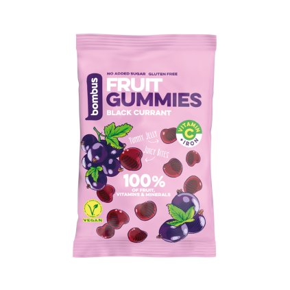 bombus fruit gummies black currant cerny rybiz