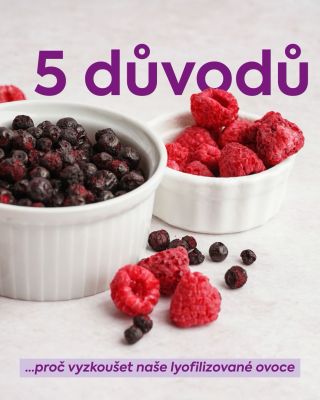 5 důvodů, proč si zamilujete naše lyofilizované ovoce? 💫 🍓 Protože je 100% přírodní, bez přidaného cukru a zbytečné...