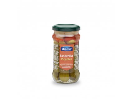Banderillas zeleninové špízy pikantní sklenice 314 ml