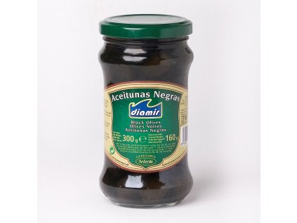 Čierne olivy poháre 314 ml