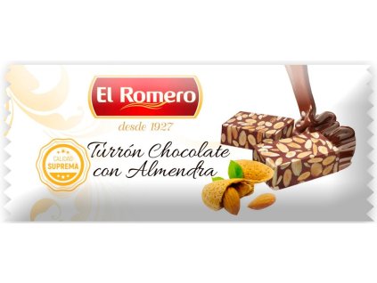 turron čokoládový s mandlemi