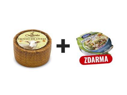 Ovčí sýr polotvrdý + salat