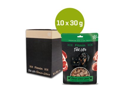 Fitmin For Life 10 ks Mrazem sušený jehněčí pamlsek pro psy a kočky (Hmotnost < 1 kg)