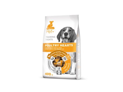 thePet+ Hearts poloměkké pochoutky pro psy 400 g (Hmotnost < 1 kg)