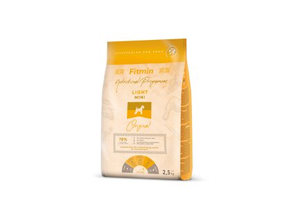 Fitmin Mini Light krmivo pro malé psy 2,5 kg (Hmotnost 1 – 5 kg)