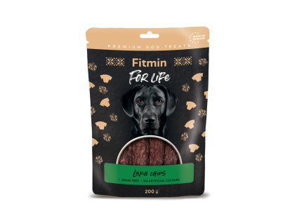 Fitmin For Life Jehněčí chipsy pamlsky pro psy 200 g (Hmotnost < 1 kg)