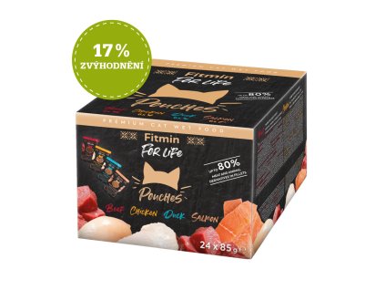 Fitmin For Life Multipack kapsiček pro kočky 24 ks x 85 g (Hmotnost 1 – 5 kg)