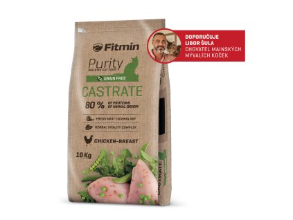 Fitmin Purity Castrate krmivo pro kočky 10 kg (Hmotnost 5 – 10 kg)