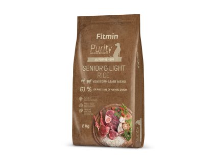 Fitmin Purity Senior & Light Venison & Lamb krmivo pro psy 2 kg (Hmotnost 1 – 5 kg)